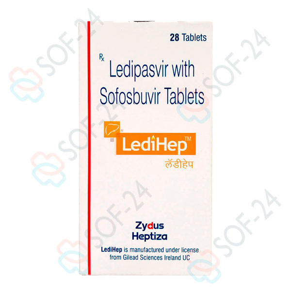 zydus-ledihep Ледипасвир и Софосбувир LedyHep Zydus 28 tab